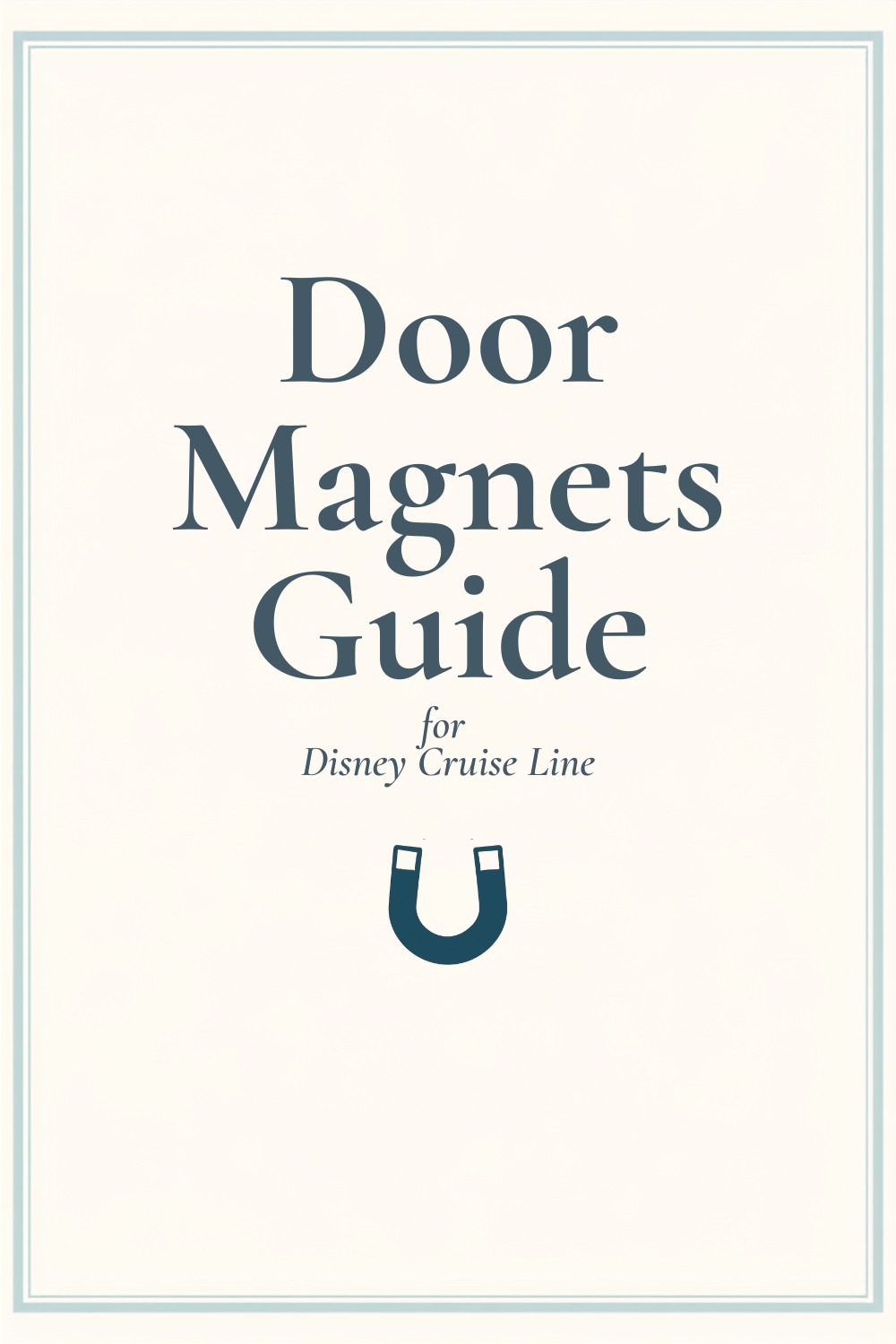 Disney Cruise Door Magnets - Pinterest graphic