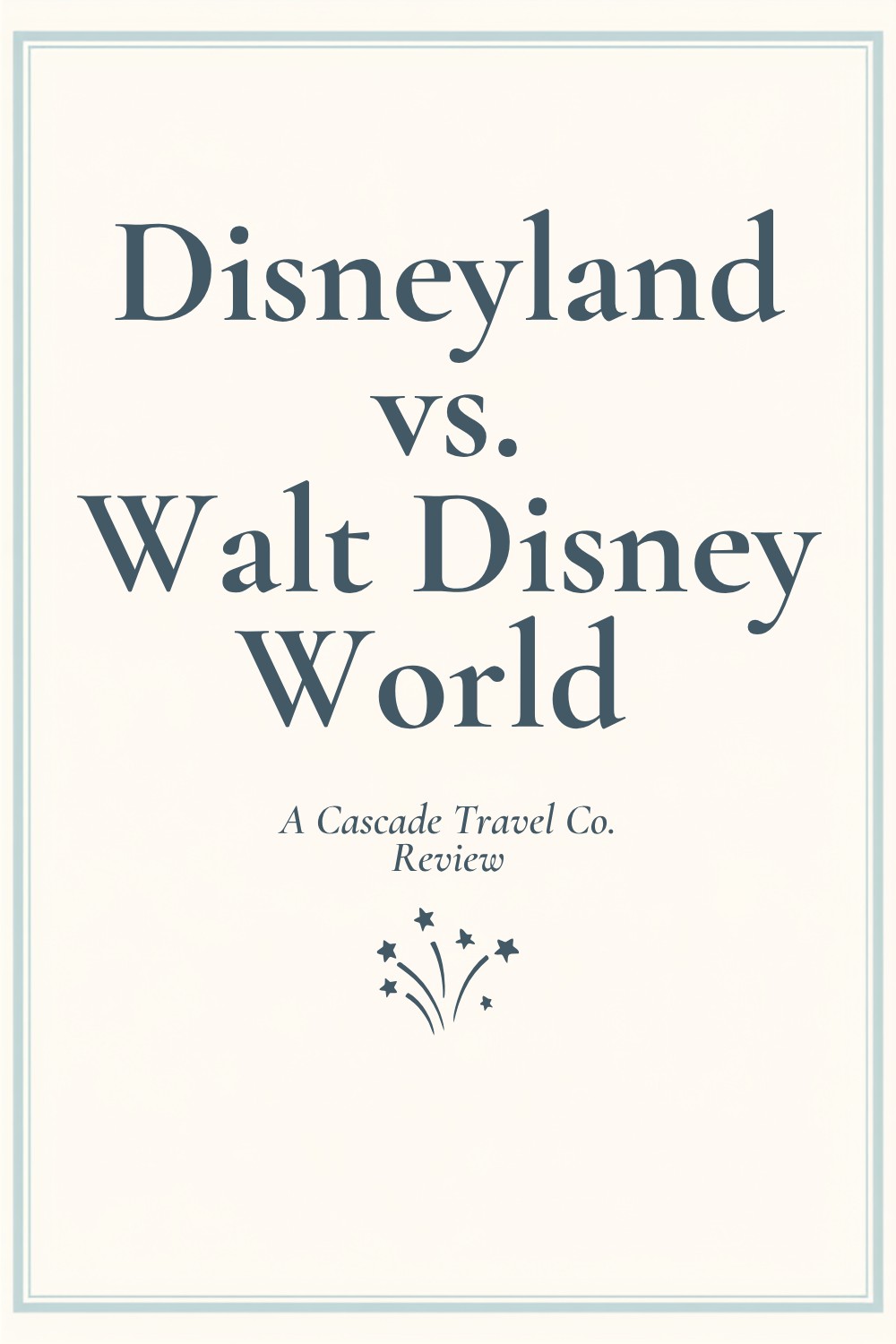Disneyland Vs Disney World - Pinterest graphic